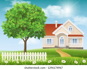 212,195 House tree facade Images, Stock Photos & Vectors | Shutterstock