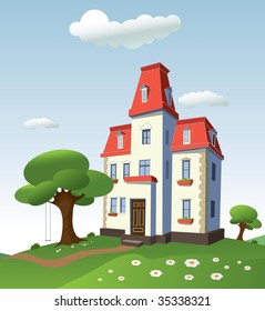 House on nature