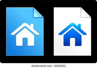 House on Paper Set Original Vector Illustration AI 8 Compatible File