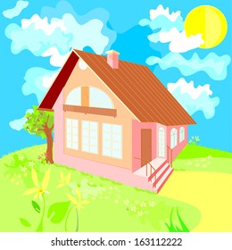 House on a summer day