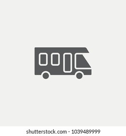 House on wheels Flat Icon
