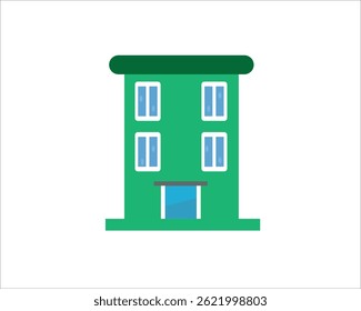 House on a white background