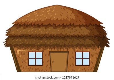 A house on white background illustration