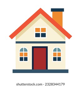 A house on white background vector illustration 