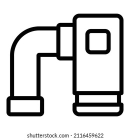 House Osmosis Icon Outline Vector. Water Reverse. Filter System