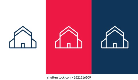 House outline icon illustration isolated vector sign symbol