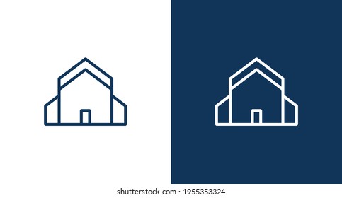 House outline icon illustration isolated vector sign symbol