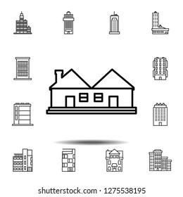 House outline icon. Simple outline vector element of Building icons set for UI and UX, website or mobile application