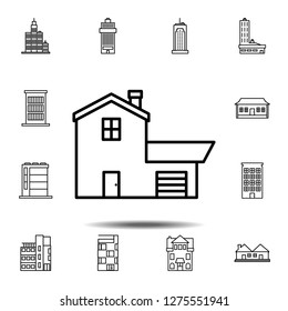 House outline icon. Simple outline vector element of Building icons set for UI and UX, website or mobile application
