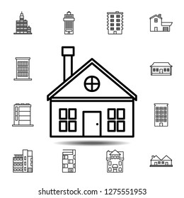 House outline icon. Simple outline vector element of Building icons set for UI and UX, website or mobile application