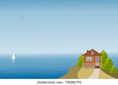 House over sea