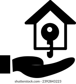 Icono del propietario de la casa: "Una representación visual de la propiedad de la propiedad y los derechos y responsabilidades asociados de ser propietario de una vivienda, como el mantenimiento y la gestión de la propiedad".