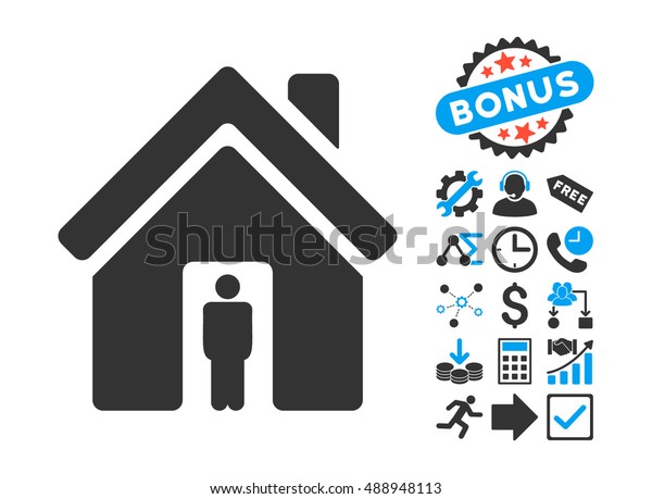 House Owner Icon Bonus Design Elements Stock Vector Royalty Free