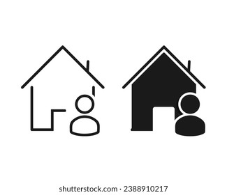House owner icon. Illustration vector