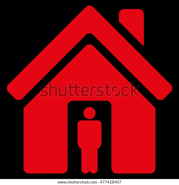 House Owner Icon Vector Style Flat Stock Vector Royalty Free