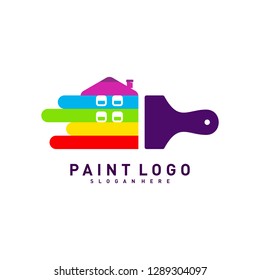 House Paint Logo Design Concept Vector Stock Vector (royalty Free 