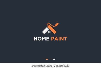 house paint logo design vector silhouette illustration