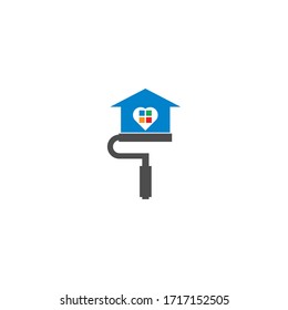 House paint logo icon illustration