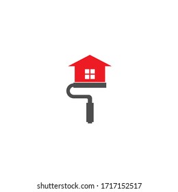 House paint logo icon illustration