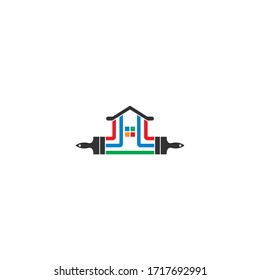 House paint logo icon illustration