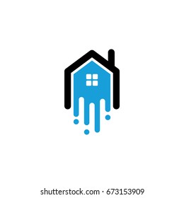 House Paint Logo Template Design