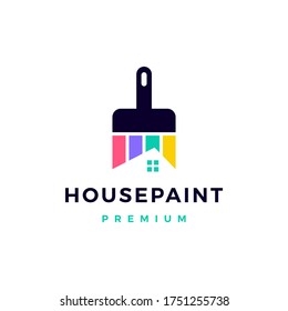 House Paint Logo Vector Icon Illustration