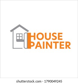 House painter_logo design symbolizing ones organization.It is design that is used by an organization for it's letterhead,advertising material,and signs as an emblem.