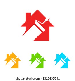 House Painting Colorful Decoration Service Logo