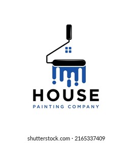 House Painting Company Logo Design Stock Vector (Royalty Free ...