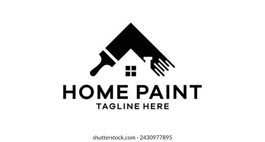 house painting logo design, creative logo design templates, symbols, icons, ideas.