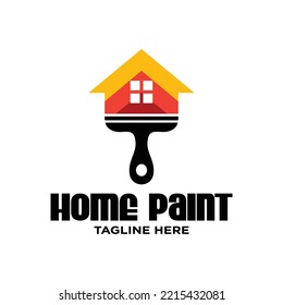 House Painting Logo Design Template Inspiration, Vector Illustration.