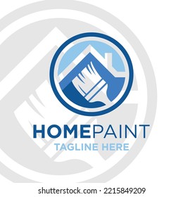House Painting Logo Design Template Inspiration, Vector Illustration.