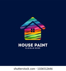 House Painting Logo Designs Concept Vector Stock Vector (Royalty Free ...