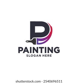 house painting logo, house painting service logo design, house painting consulting agency.