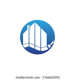 House painting logo vector template