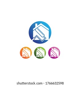 House painting logo vector template