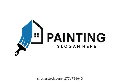 house painting service logo vector template illustration