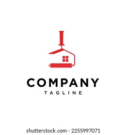 
House painting vector logo template.eps
