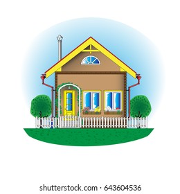 House with palisade