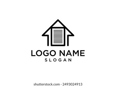 house paper logo vector design.