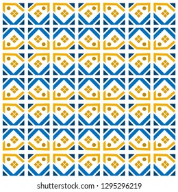 House pattern background. Abstract house colorful background - Vector