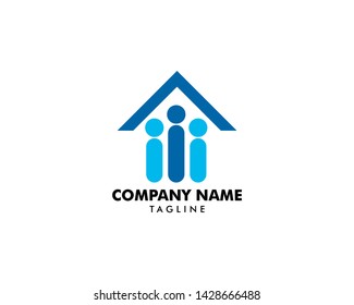 House People Community Logo Design Template
