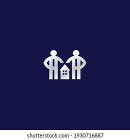 Logo für die Ingenieurarchitektur von Haus und Menschen