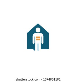 House and People logo / icon design