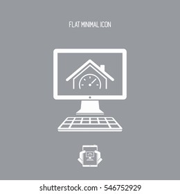 House performance - Vector icon for computer website or application