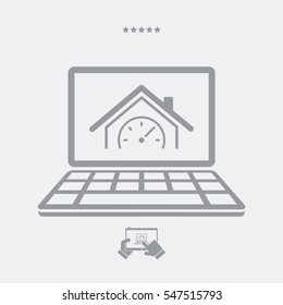 House performance - Vector icon for computer website or application