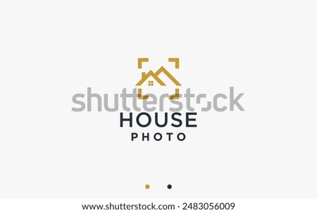 house photo logo design vector silhouette illustration