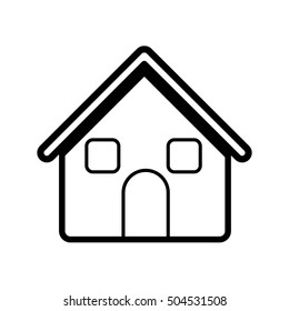 house pictogram icon image 