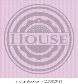 House pink emblem