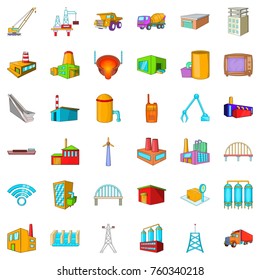 House pipe icons set. Cartoon style of 36 house pipe vector icons for web isolated on white background